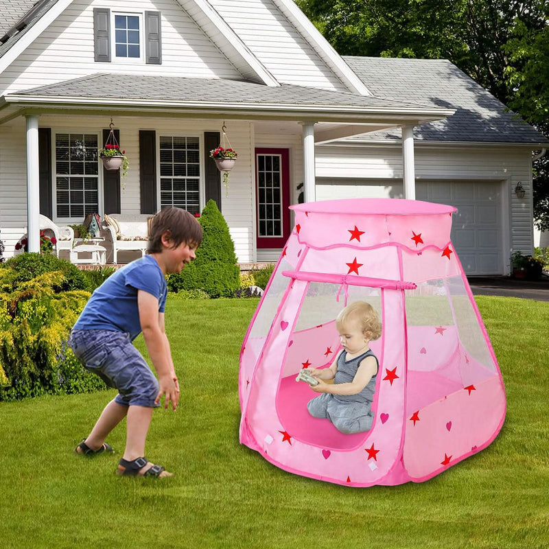 Kids Pop Up Prince Princess Toddler Play Tent Toys & Games - DailySale