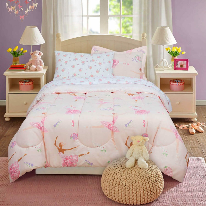 Kidz Mix Dancing Ballerinas Bed in a Bag Bedding - DailySale