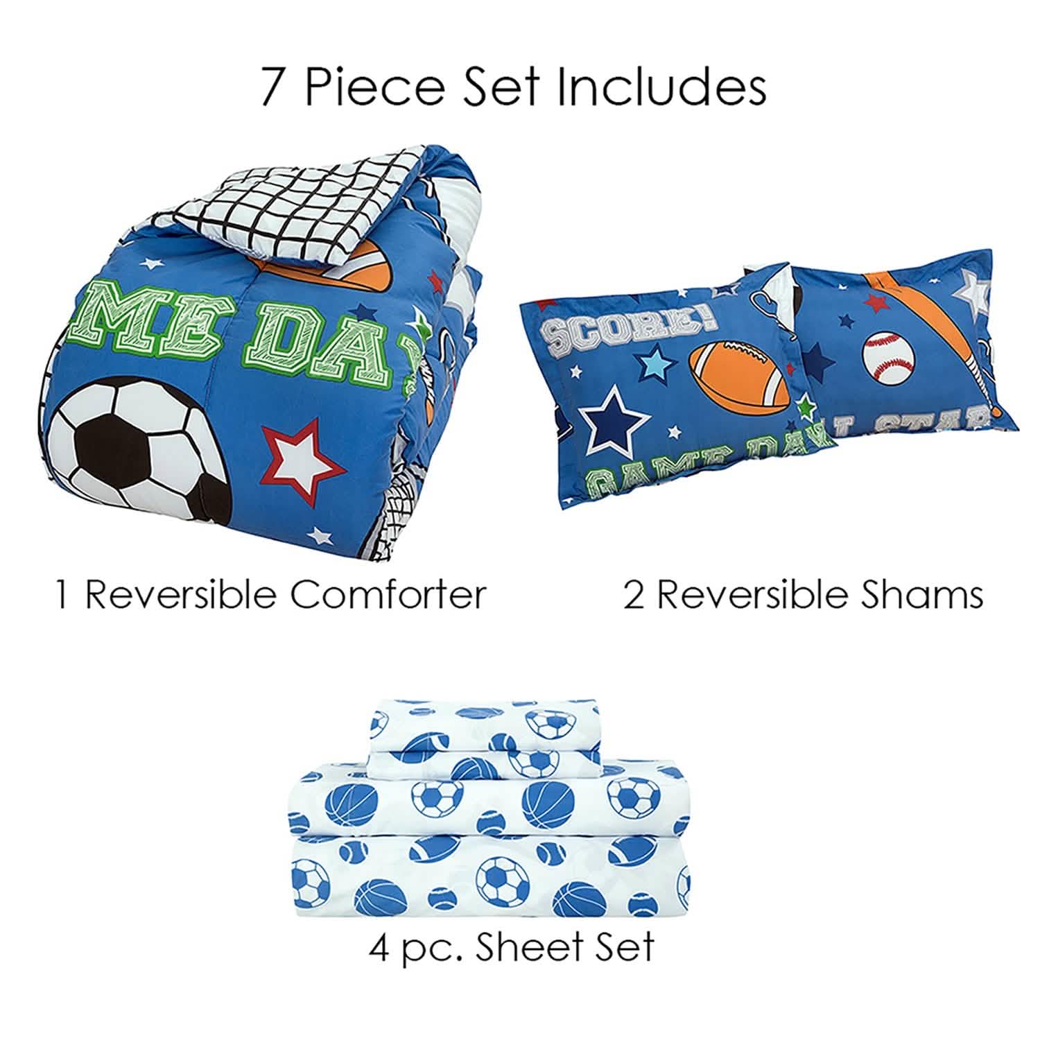 Kidz Mix Game Day Bed in a Bag Bedding - DailySale