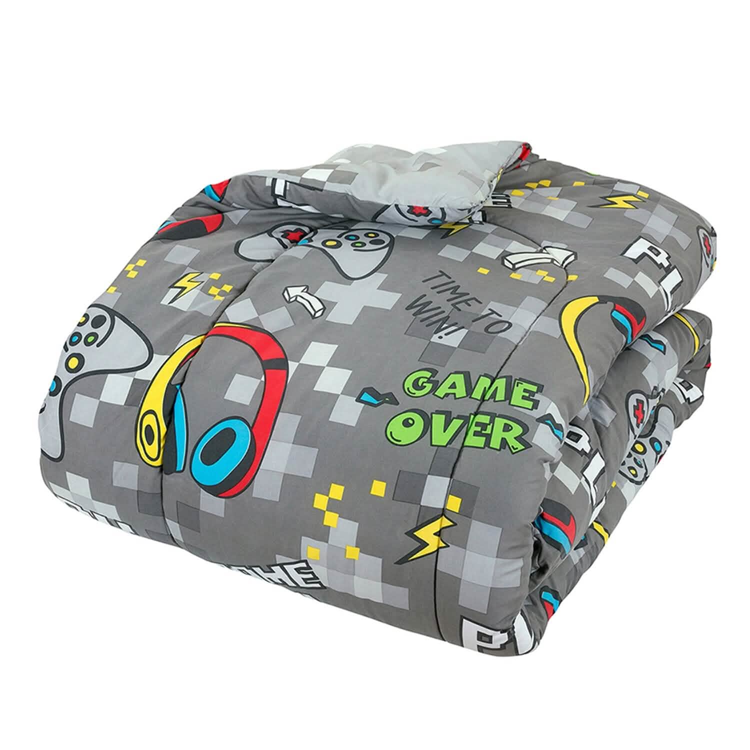Kidz Mix Game On Glow-in-the-Dark Bed in a Bag Bedding - DailySale