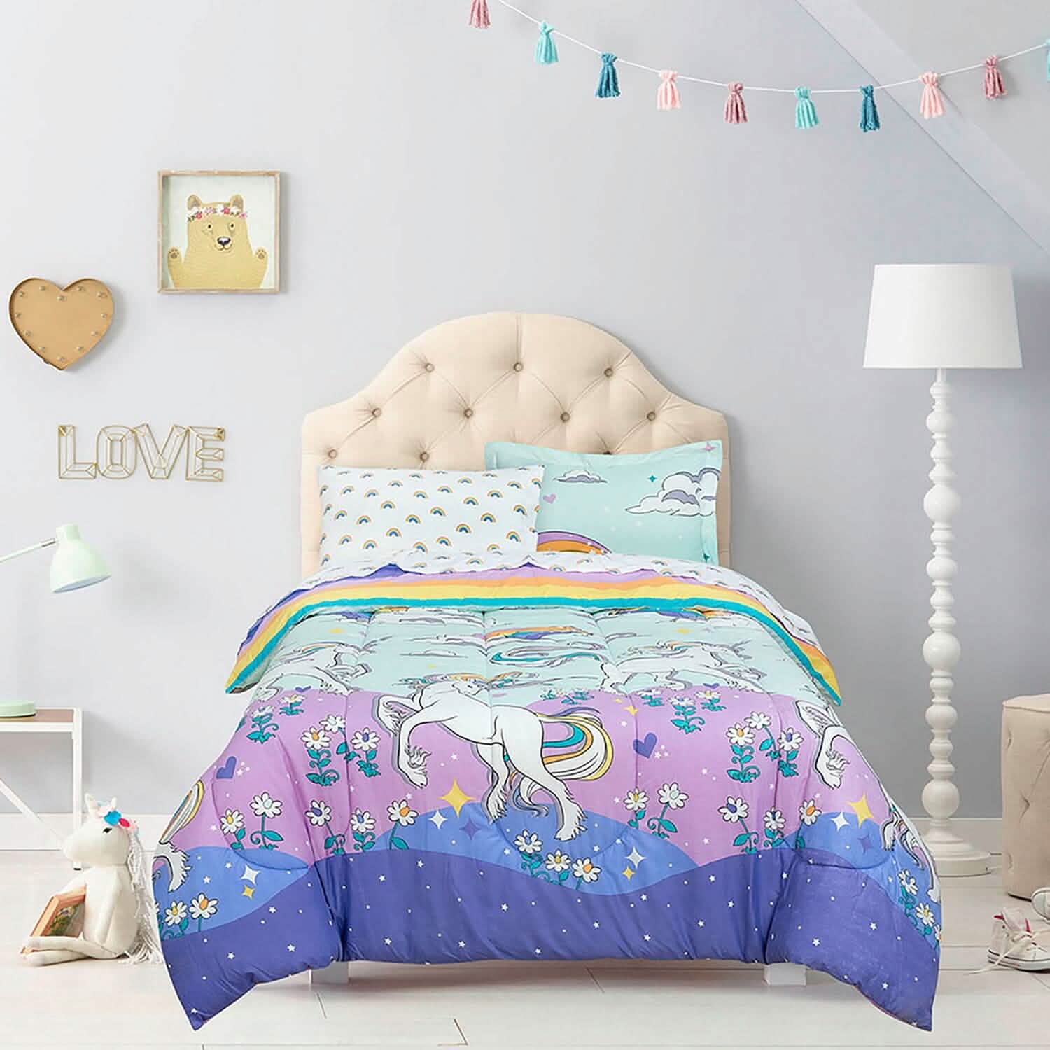 Kidz Mix Magical Unicorn Bed in a Bag Bedding - DailySale