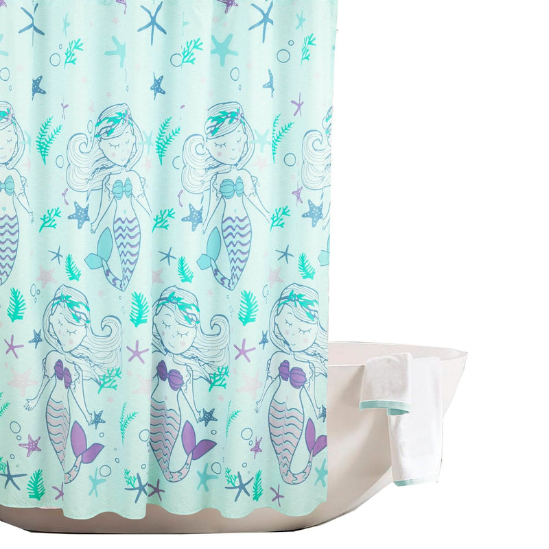 Kidz Mix Mystical Mermaid Shower Curtain Bath - DailySale