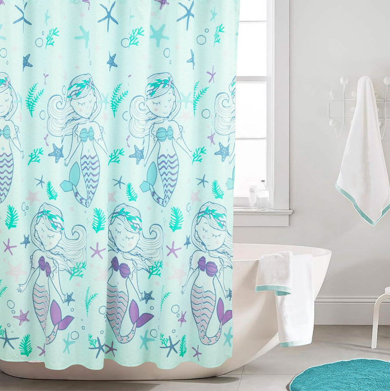 Kidz Mix Mystical Mermaid Shower Curtain Bath - DailySale