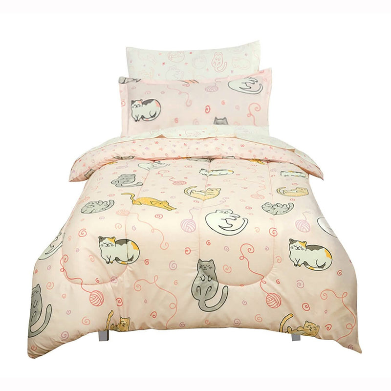 Kidz Mix Sleepy Cats Bed in a Bag Bedding - DailySale