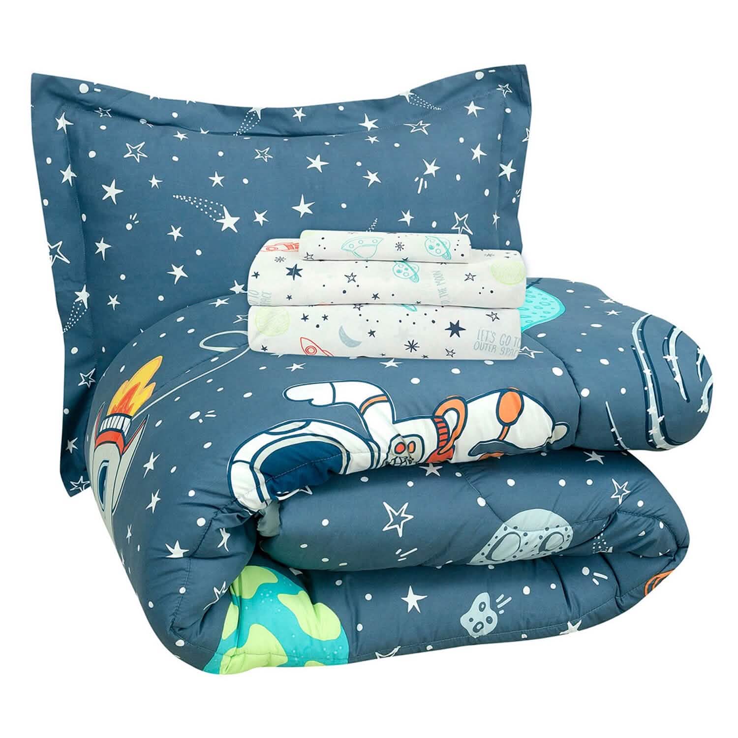 Kidz Mix Space Explorer Bed in a Bag Bedding - DailySale