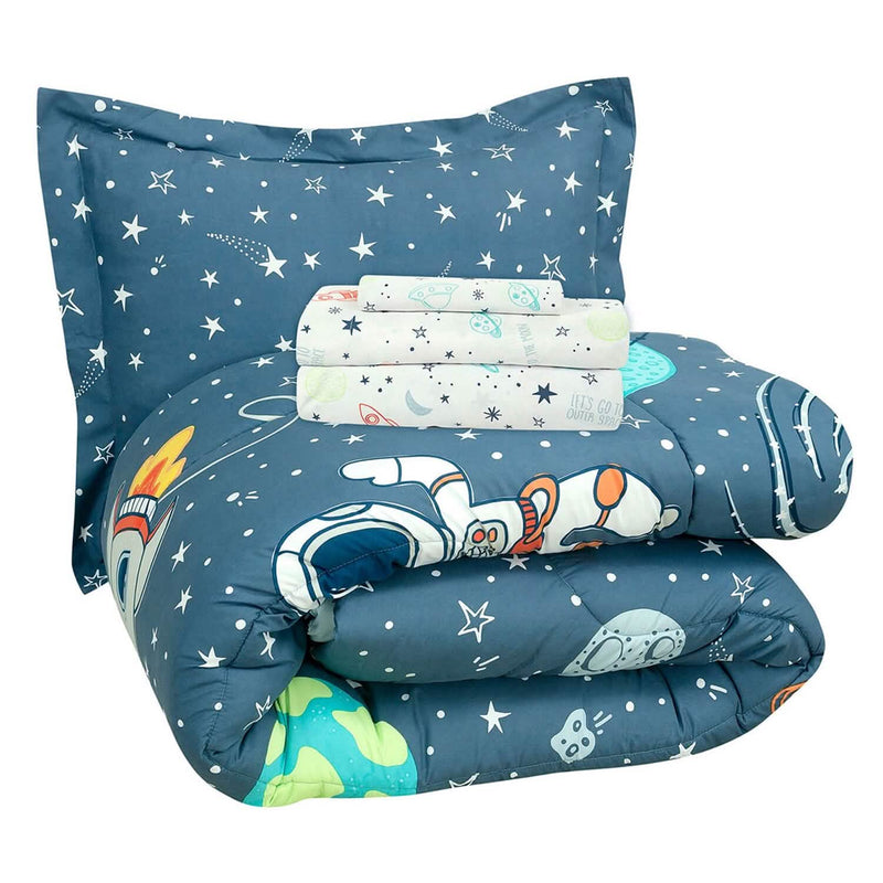 Kidz Mix Space Explorer Bed in a Bag Bedding - DailySale