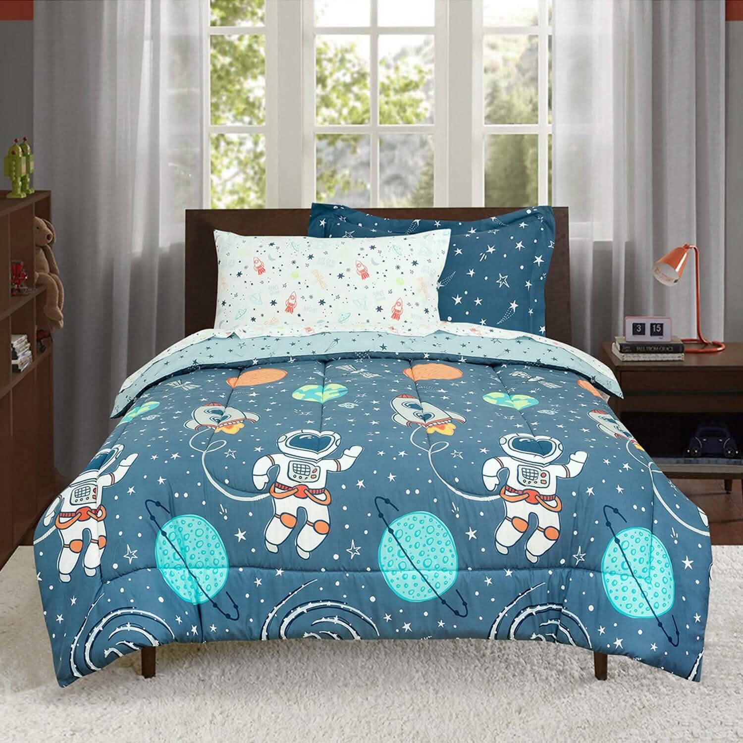Kidz Mix Space Explorer Bed in a Bag Bedding - DailySale