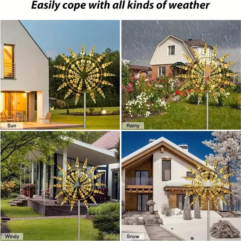 Kinetic Wind Sculptures & Spinners 3D Wind Spinner Wind Powered Wind Art Garden & Patio - DailySale
