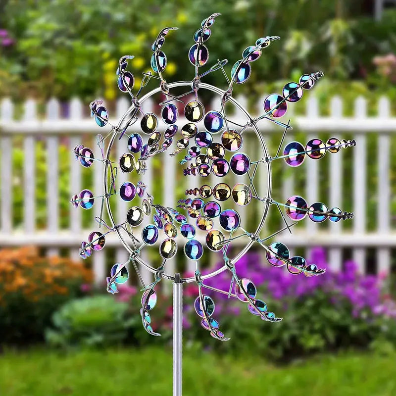 Kinetic Wind Sculptures & Spinners 3D Wind Spinner Wind Powered Wind Art Garden & Patio Multicolor - DailySale
