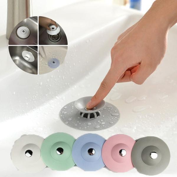 Bathtub Drain Hair Catcher, Silicone Collapsible 1 Pack Drain