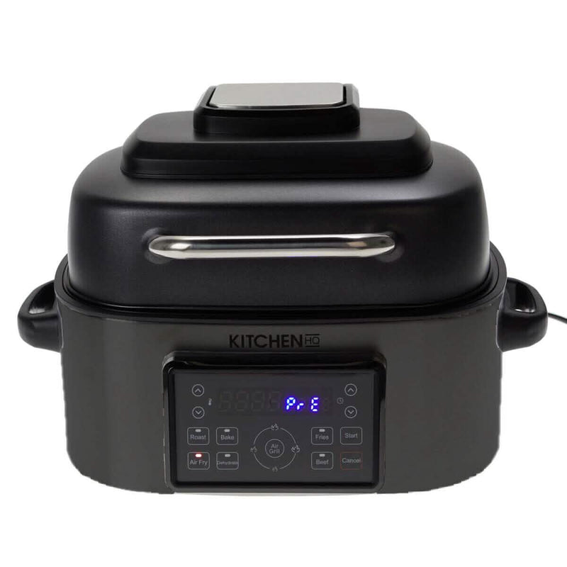 Kitchen HQ 7-in-1 Air Fryer Grill with Accessories (Refurbished) Kitchen Appliances Black - DailySale