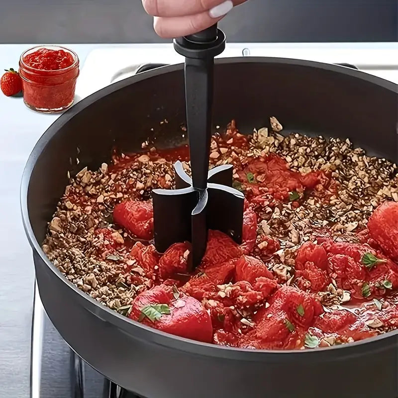 Kitchen Meat Chopper Ground Beef Masher Utensil Heat Resistant Non-Stick