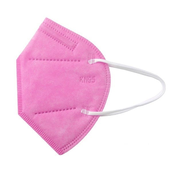 KN95 5-Layer Breathable Mask Face Masks & PPE Pink 50-Pack - DailySale