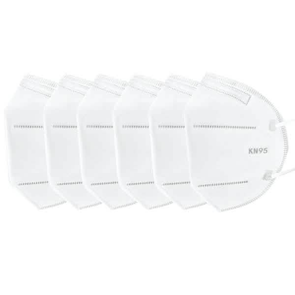KN95 Protective Breathable Outdoor Face Mask with Nose Clip Wellness & Fitness 6-Pack - DailySale