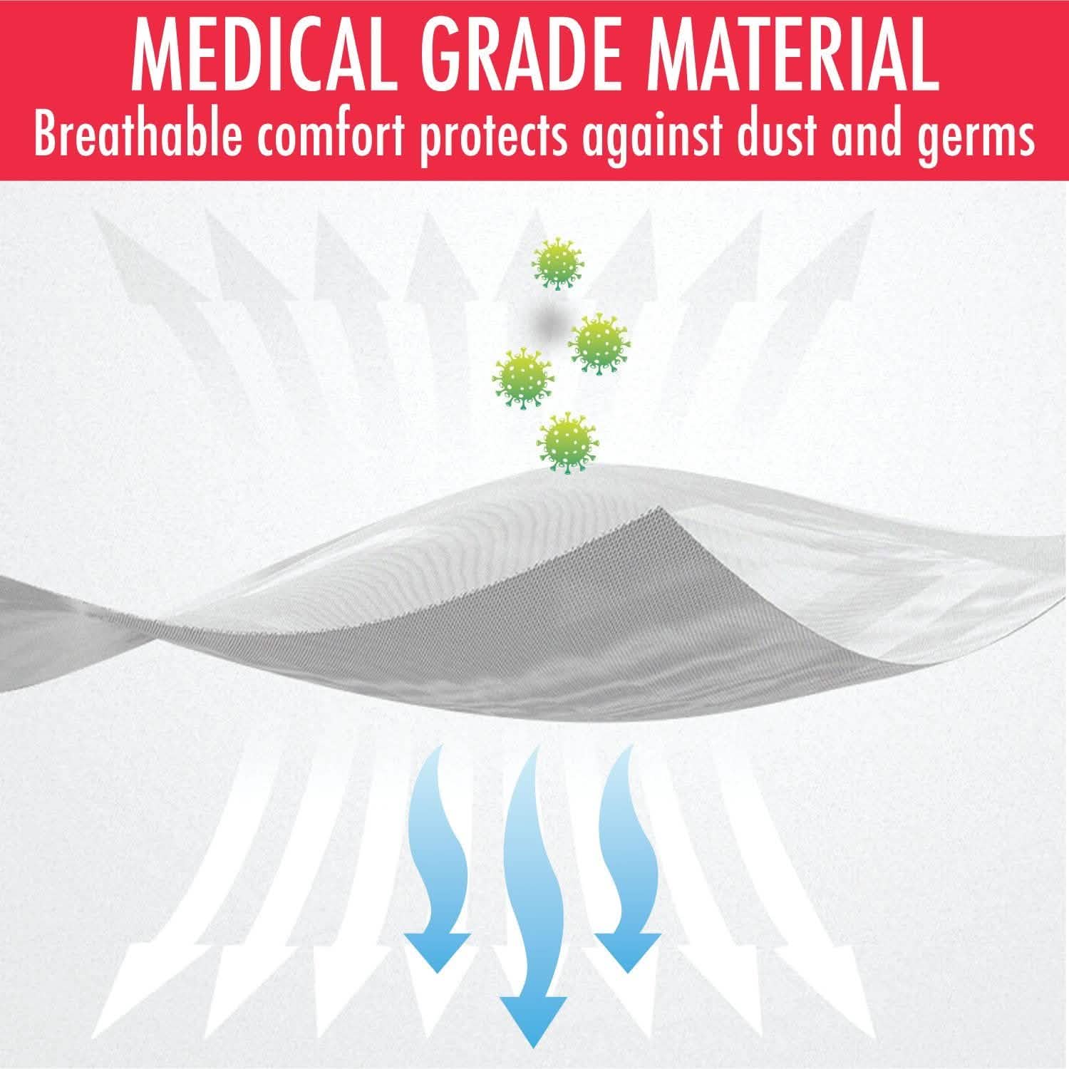 KN95 Protective Breathable Outdoor Face Mask with Nose Clip Wellness & Fitness - DailySale