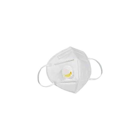 KN95 White Disposable Face Masks with Flow Exhalation Valve Wellness & Fitness 1-Pack - DailySale