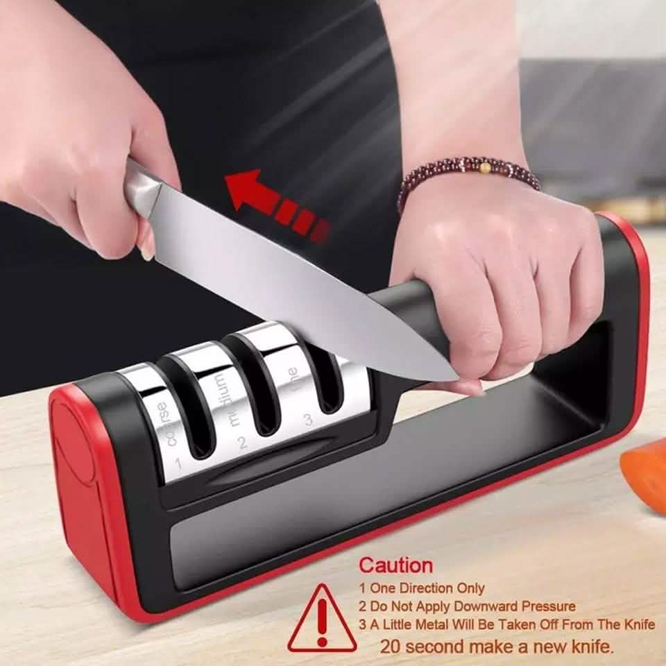Knife Sharpener Professional Ceramic Tungsten Kitchen Sharpening System Tool Kitchen & Dining - DailySale