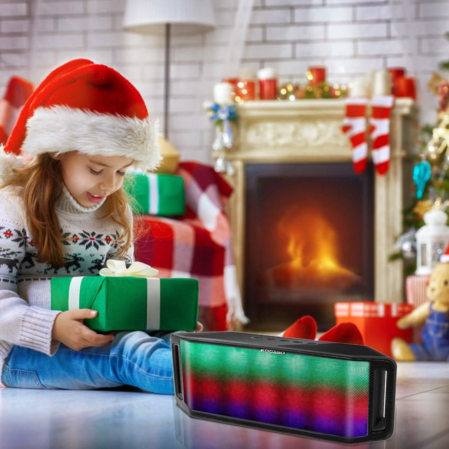 KOCASO LED Wireless Speaker Dynamic Multicolor Hands-Free Speakers - DailySale