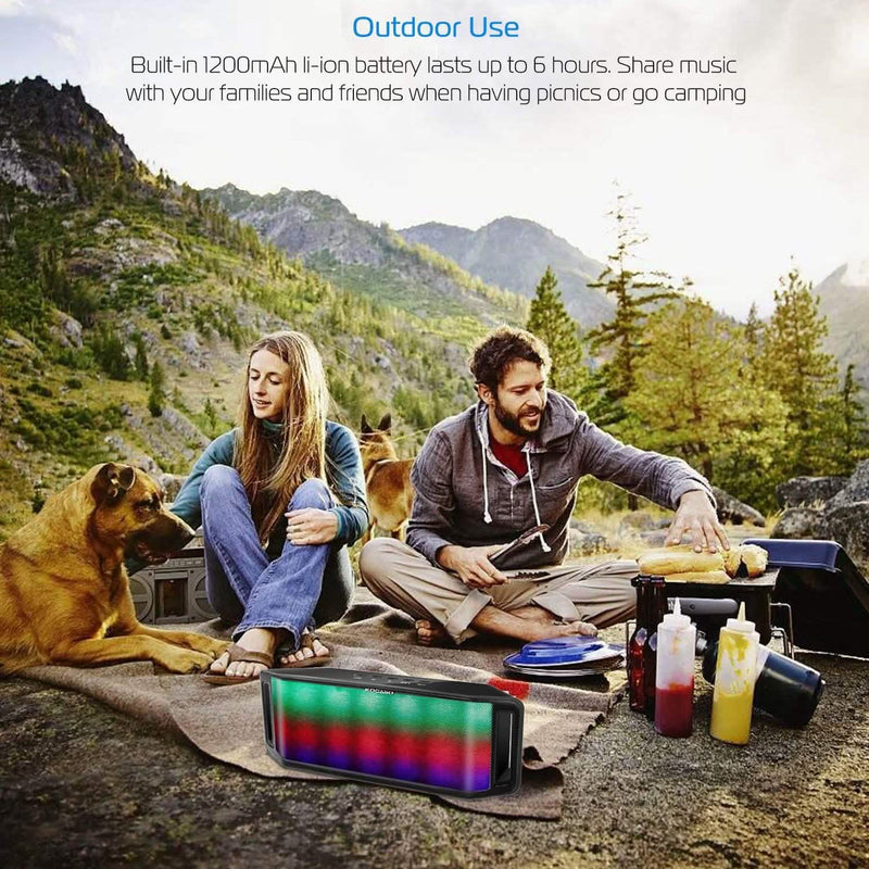 KOCASO LED Wireless Speaker Dynamic Multicolor Hands-Free Speakers - DailySale