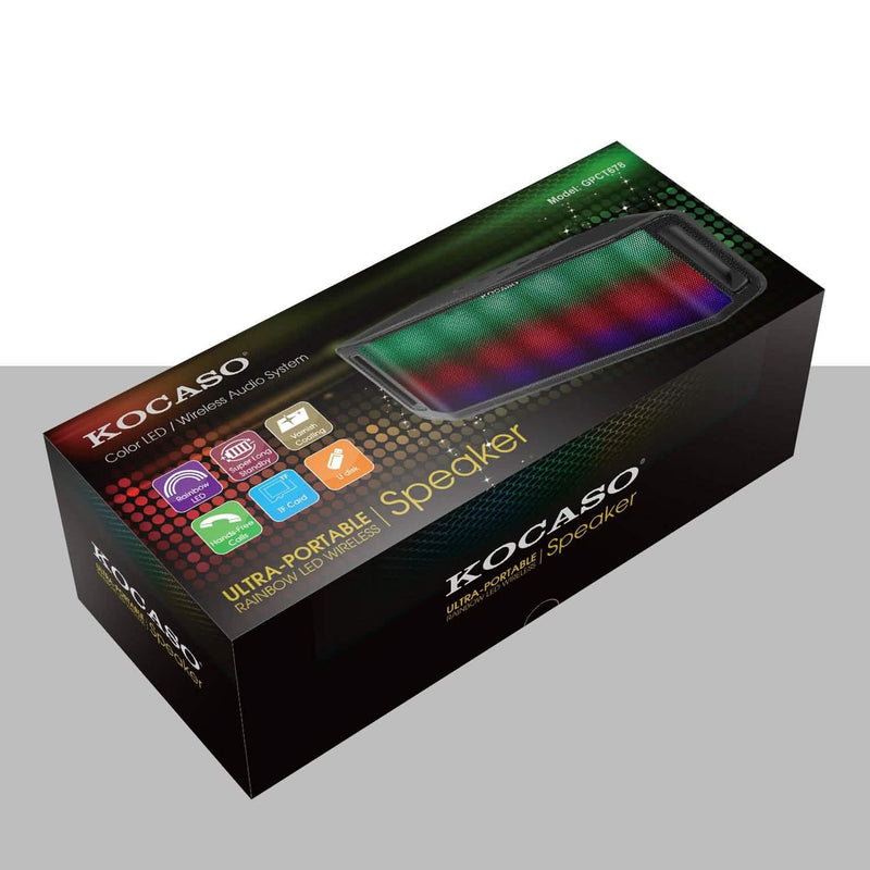 KOCASO LED Wireless Speaker Dynamic Multicolor Hands-Free Speakers - DailySale