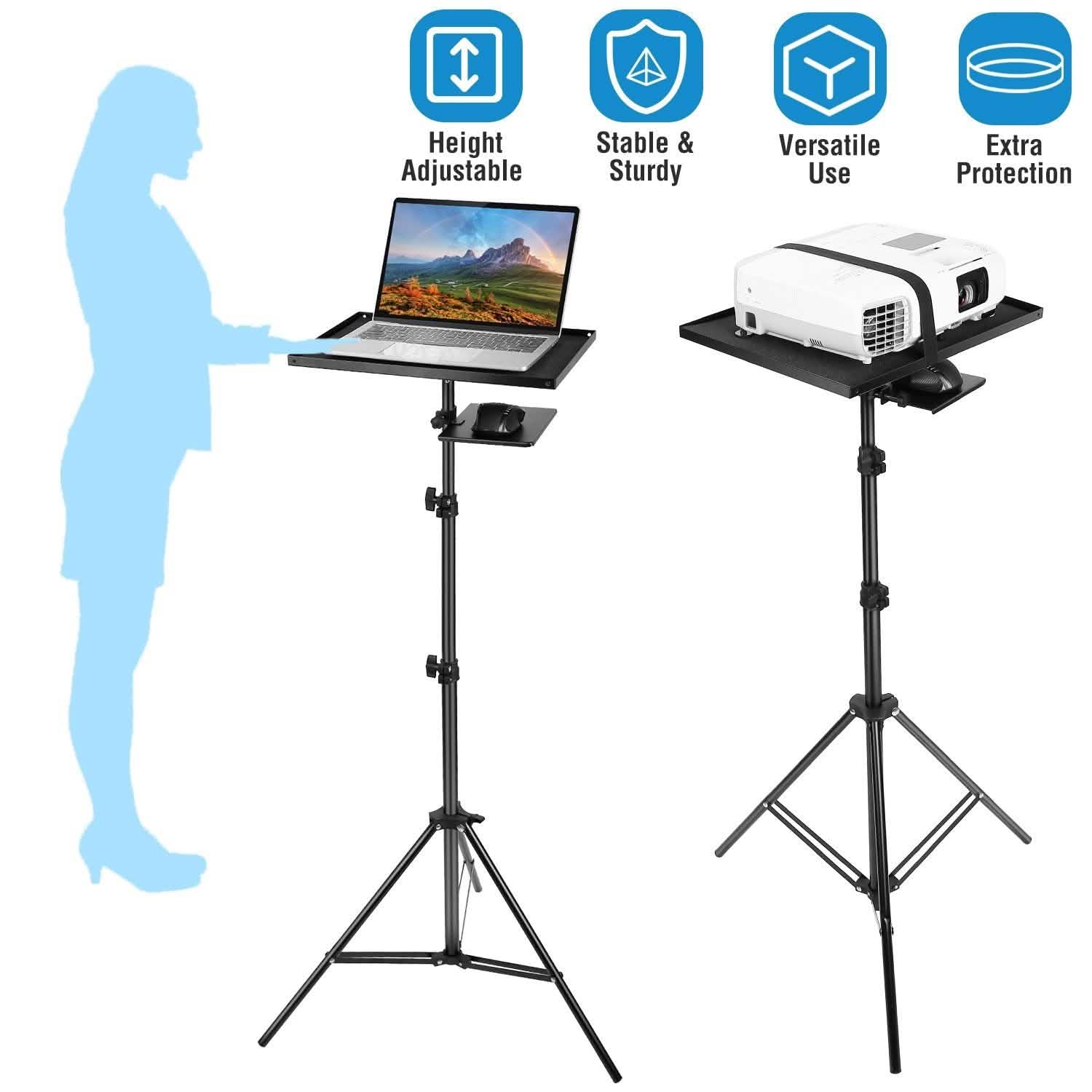 Laptop Projector Tripod Stand Adjustable Height Computer Accessories - DailySale