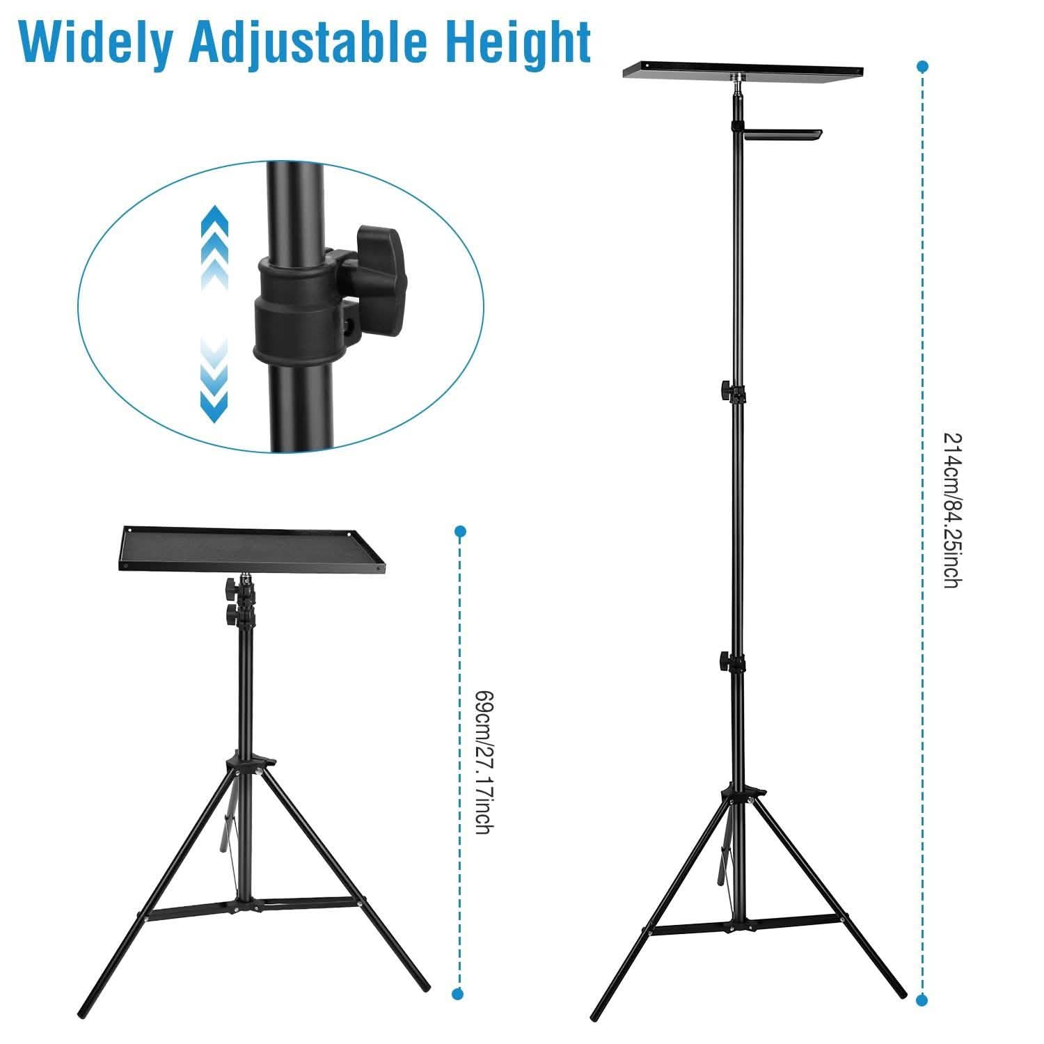Laptop Projector Tripod Stand Adjustable Height Computer Accessories - DailySale
