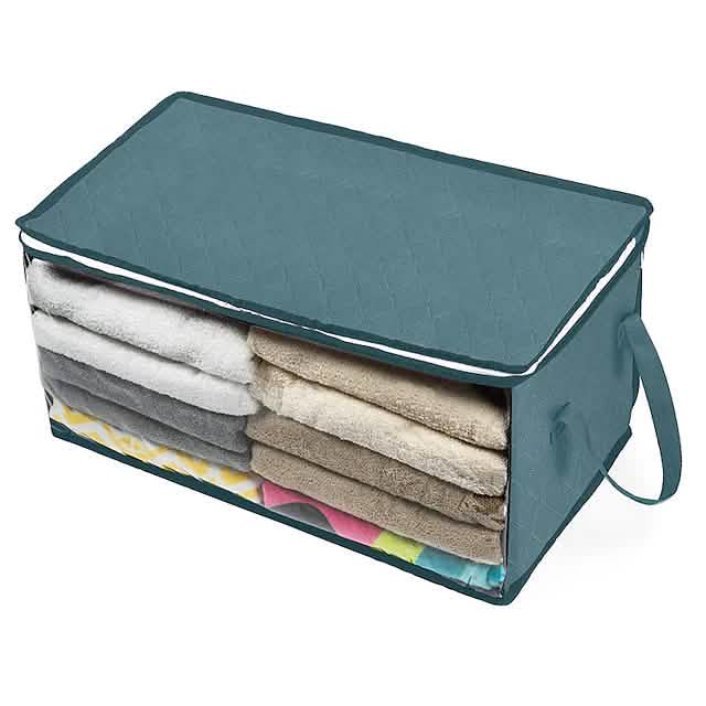 Large Capacity Clothes Storage Bag Closet & Storage Blue - DailySale