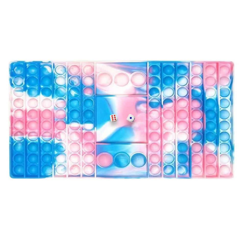 Large Push POP Game and Dice Board Toys & Games Cotton Candy Tie-Dye - DailySale