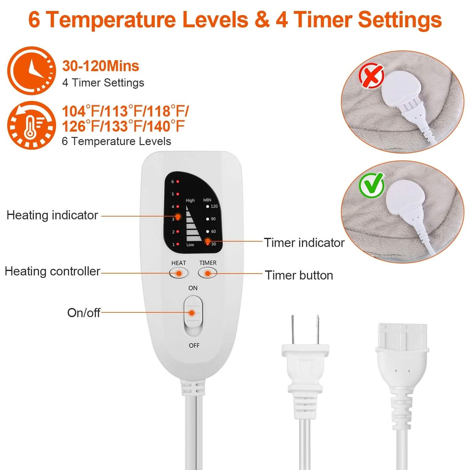 Large Weighted Heating Pad for Neck and Shoulders Wellness - DailySale