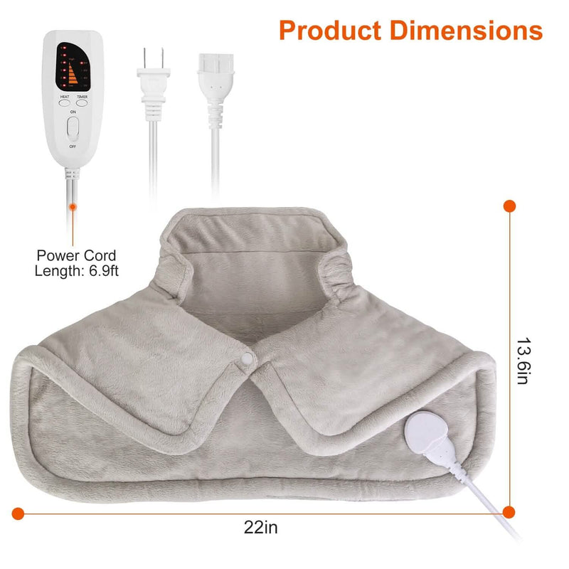 Large Weighted Heating Pad for Neck and Shoulders Wellness - DailySale