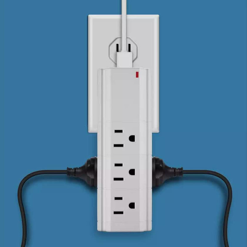 LAX Multi-Charging Tower Surge Protector 9 Outlet and 2 USB Ports Mobile Accessories - DailySale