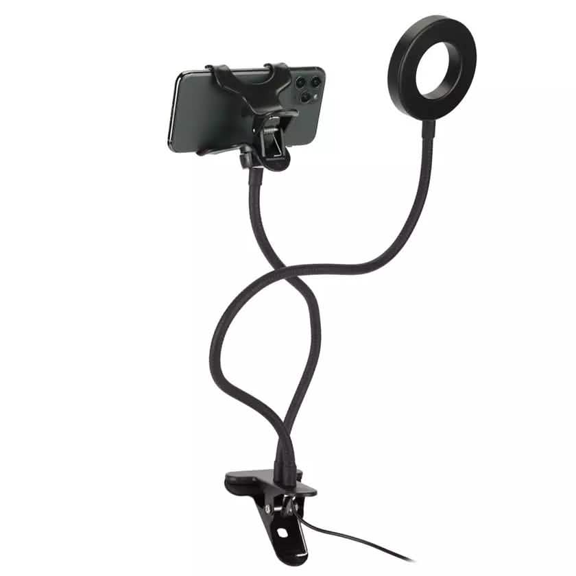 LAX Selfie Ring LED Light Stand with Desk Clip Mobile Accessories - DailySale