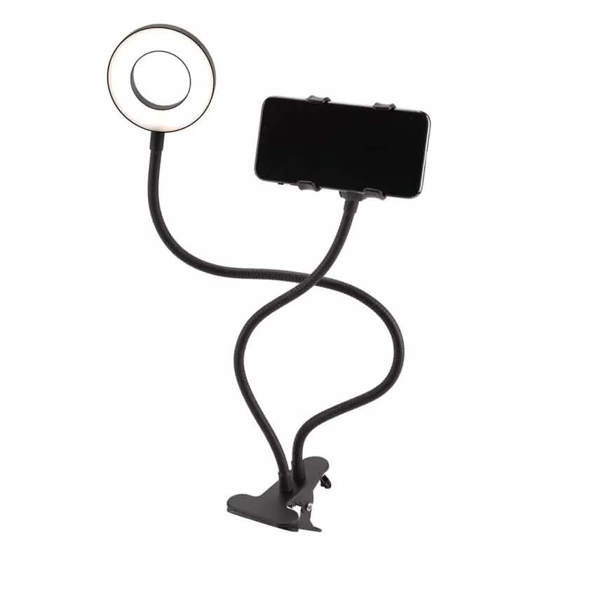 LAX Selfie Ring LED Light Stand with Desk Clip Mobile Accessories - DailySale