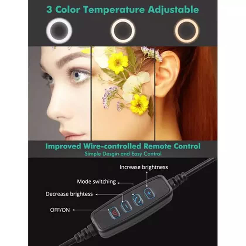 LAX Selfie Ring LED Light Stand with Tripod Mobile Accessories - DailySale