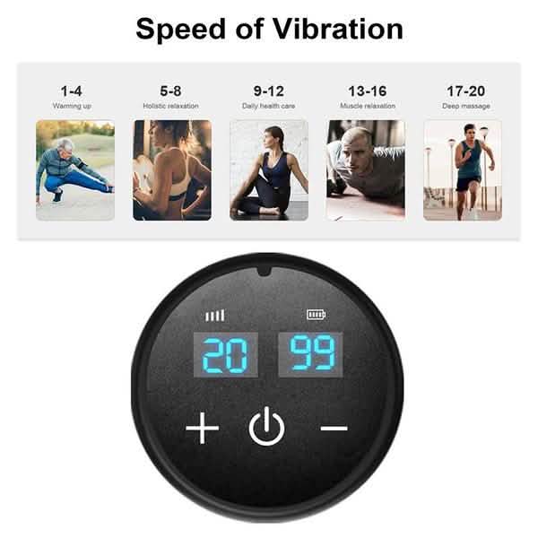 LCD Display Professional Muscle Deep Massage Gun Wellness - DailySale