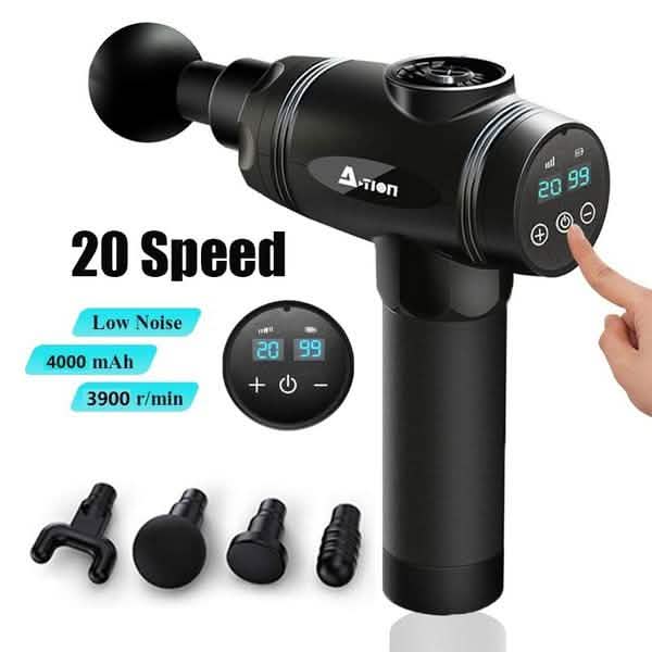 LCD Display Professional Muscle Deep Massage Gun Wellness - DailySale