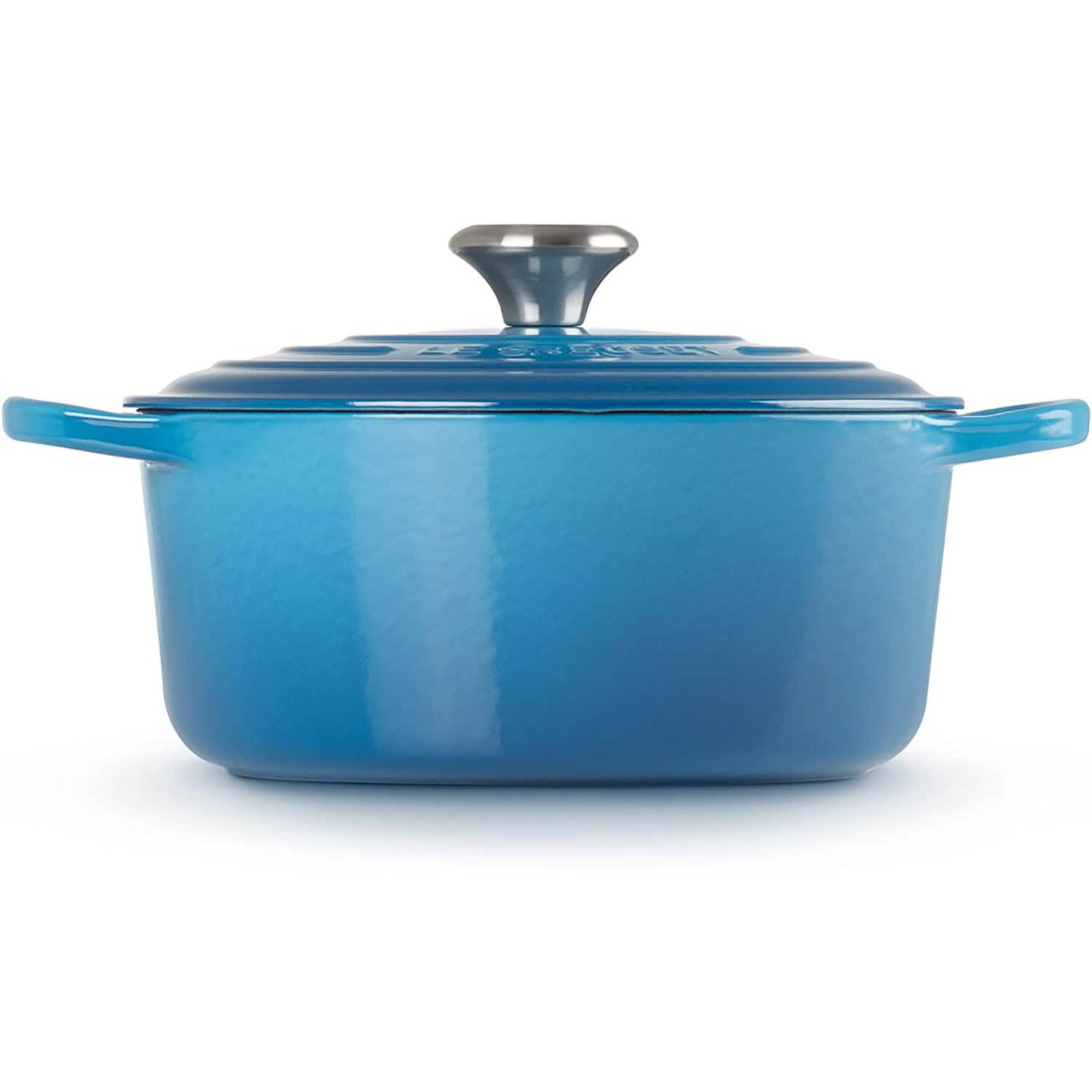 Le Creuset Enameled Cast Iron Signature Round Dutch Oven, 7.25 qt., Marseille Kitchen Tools & Gadgets - DailySale