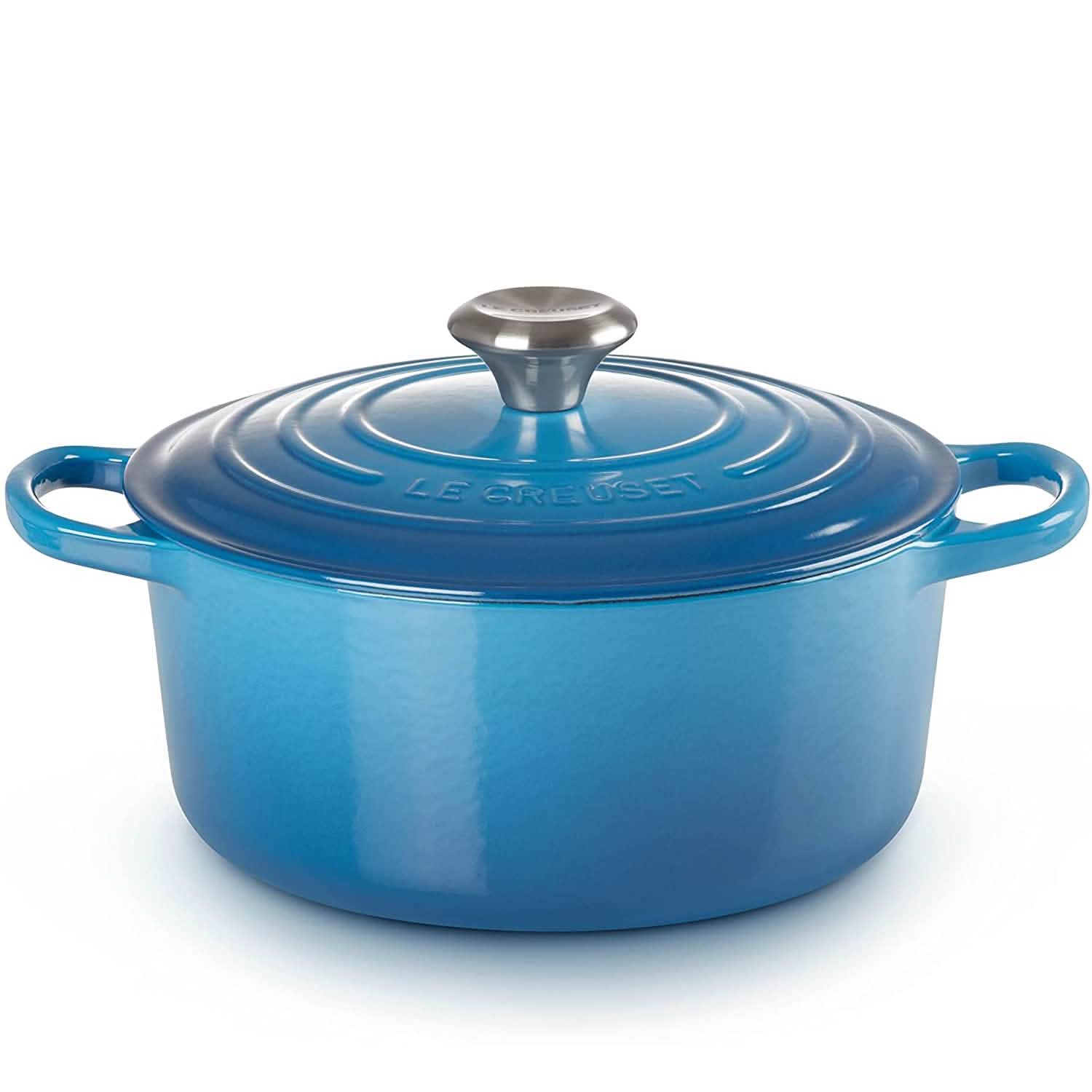 Le Creuset Enameled Cast Iron Signature Round Dutch Oven, 7.25 qt., Marseille Kitchen Tools & Gadgets - DailySale