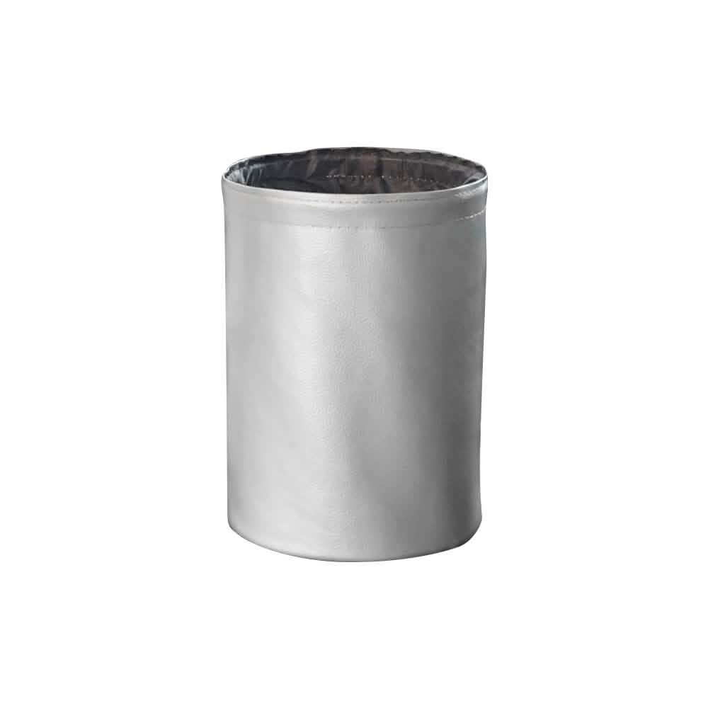 Leather Waterproof Car Trash Bin Automotive Silver - DailySale