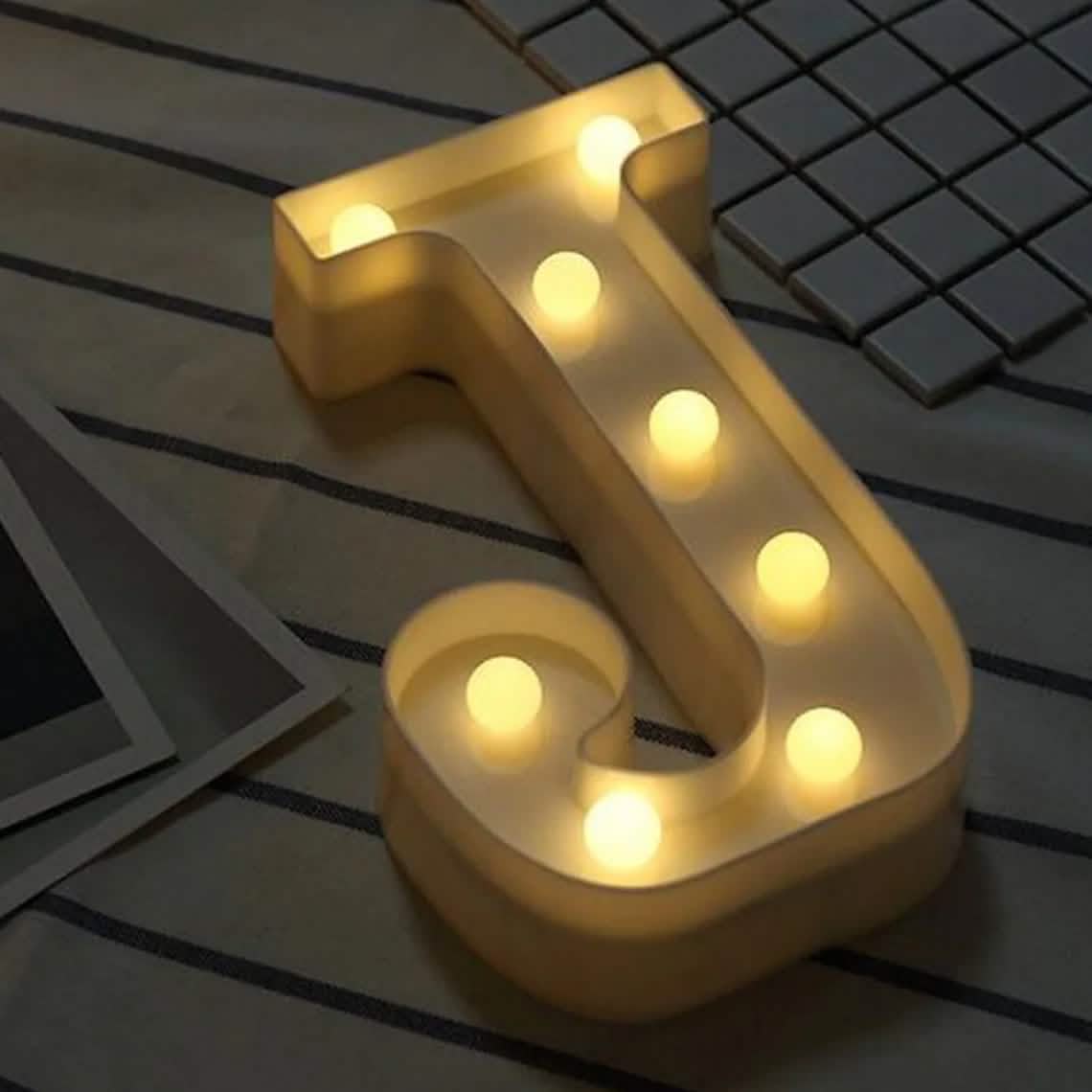 LED Alphabet Light Furniture & Decor J - DailySale