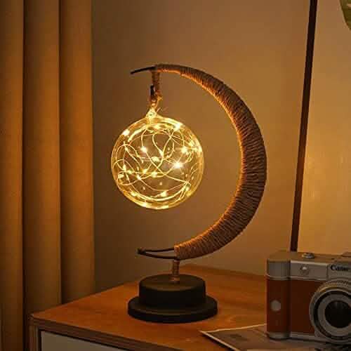 LED Ball Lamp Wrought Iron Moon Lamp Indoor Lighting - DailySale