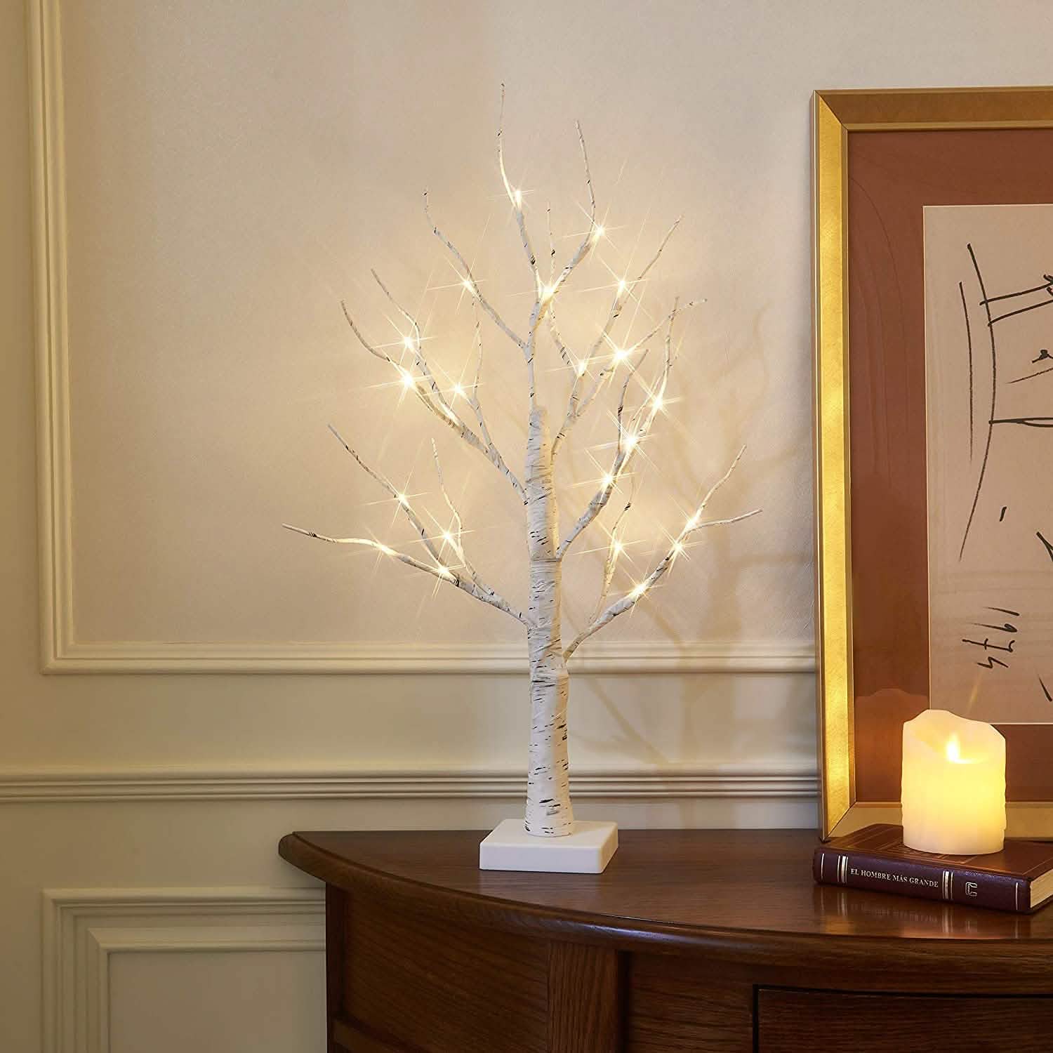 LED Christmas Birch Home Lights Holiday Decor & Apparel - DailySale