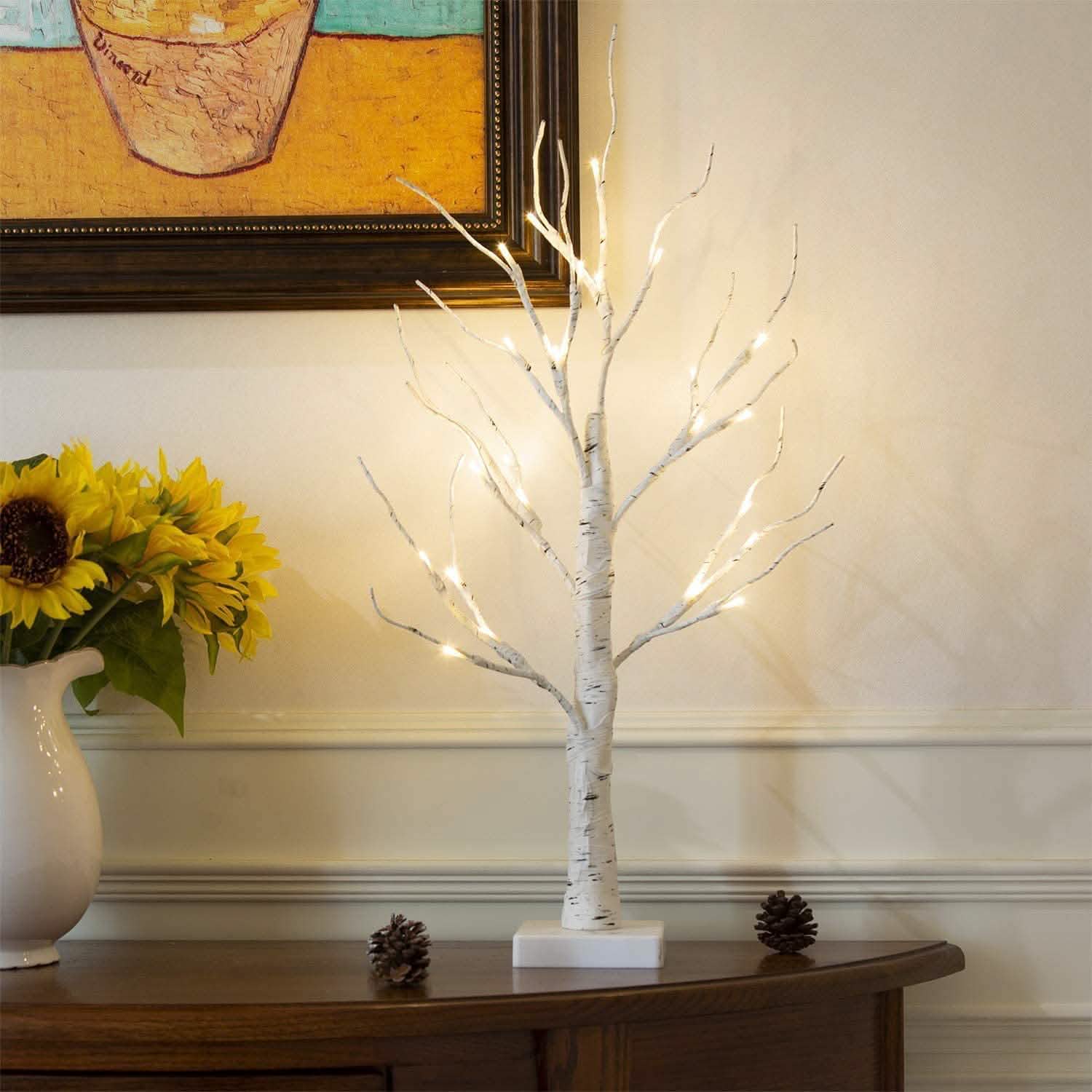 LED Christmas Birch Home Lights Holiday Decor & Apparel - DailySale