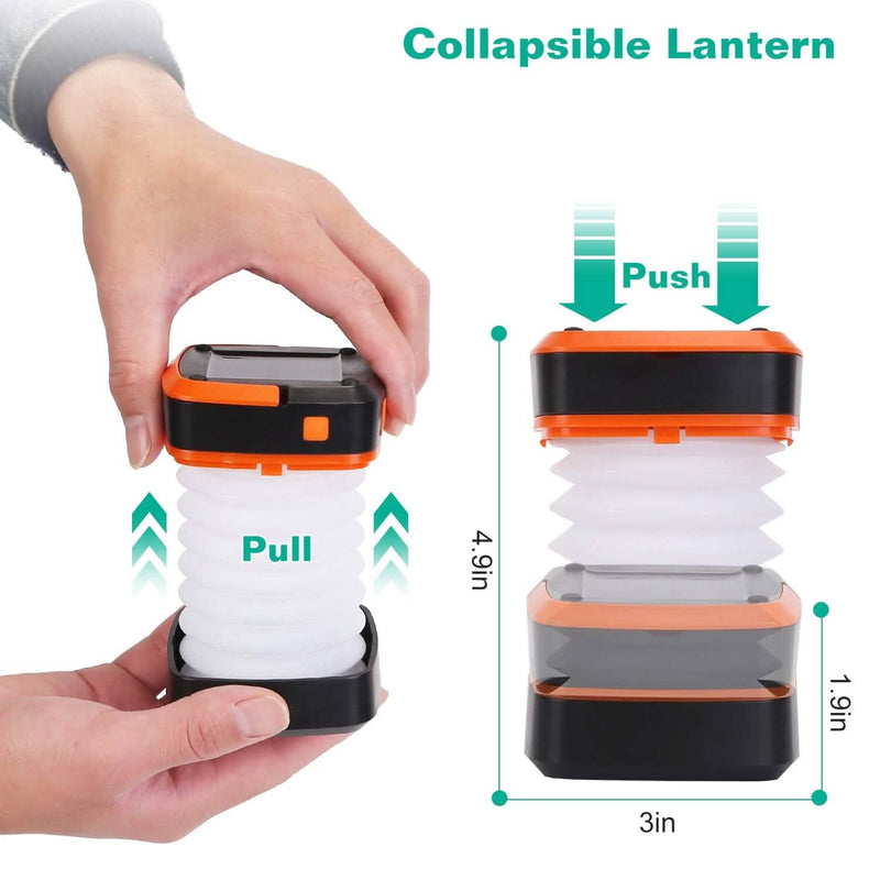 LED Collapsible Solar Camping Lantern Sports & Outdoors - DailySale