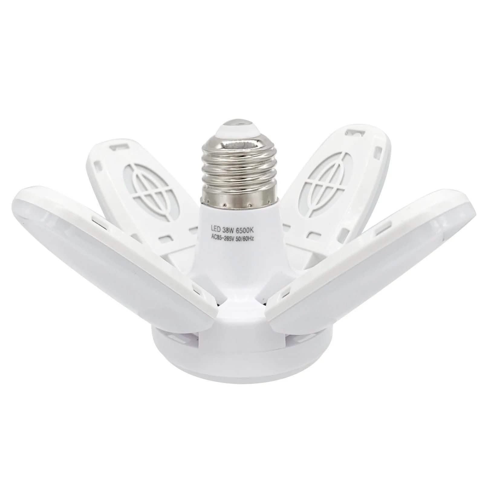 LED Dimmable Garage Ceiling Lights with 4 Adjustable Panels Indoor Lighting - DailySale