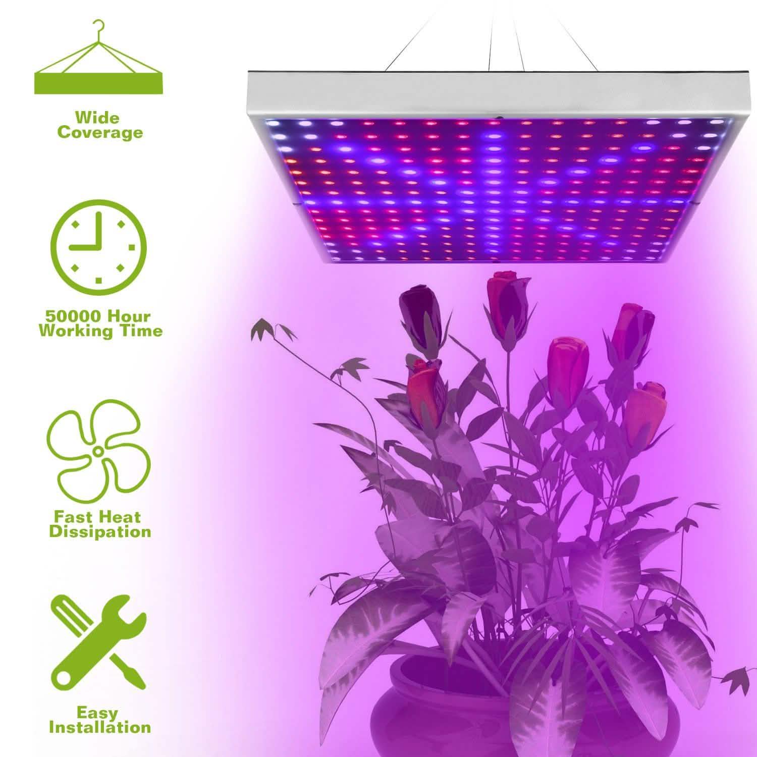 LED Grow Light Full Spectrum Hanging Garden & Patio - DailySale