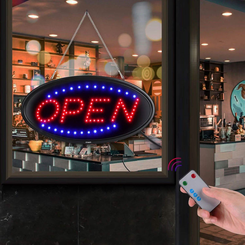 LED Open Sign Advertisement Board Electric Display with Remote Control and Timing Function Everything Else - DailySale