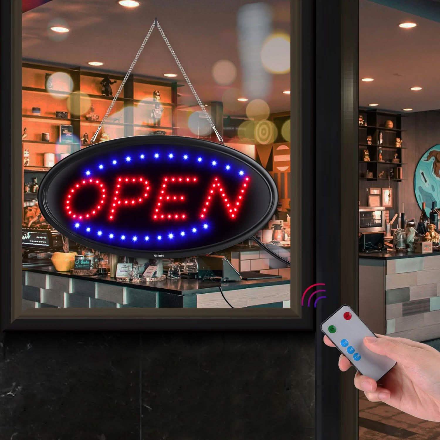 LED Open Sign Advertisement Board Electric Display with Remote Control and Timing Function Everything Else - DailySale