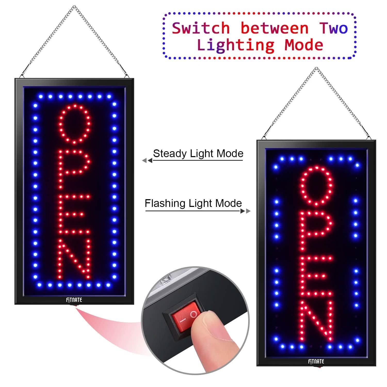 LED Open Sign Advertisement Board With Remote Control and Timing Function Everything Else - DailySale