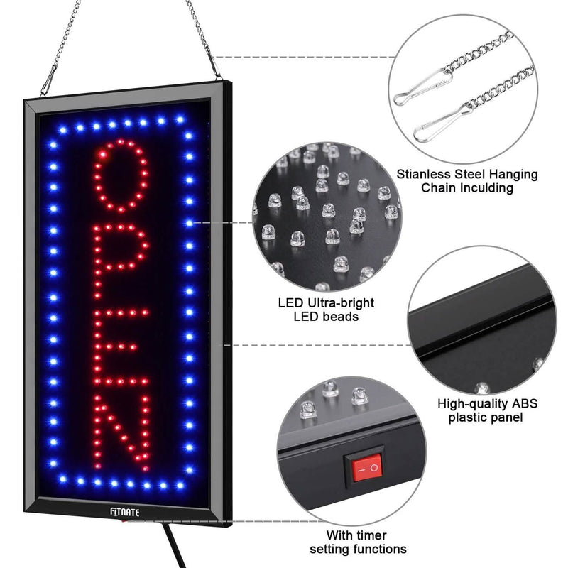 LED Open Sign Advertisement Board With Remote Control and Timing Function Everything Else - DailySale